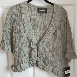 Reformation Diedrich Blouse in Seafoam
